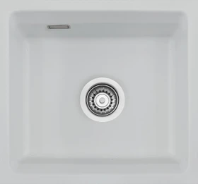 systemceram Kara 51 F/o Einbau Becken mittig alu