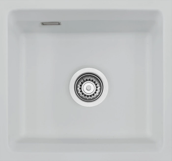 systemceram Kara 51 F/o Einbau Becken mittig alu