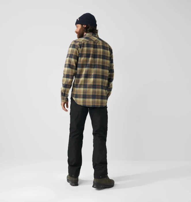 Fjällräven Singi Heavy Flannel Hemd langarm dark sand (Herren)