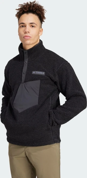 adidas Terrex Xploric High Pile Fleece Pullover schwarz (Herren)