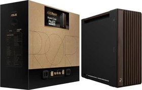 ASUS ProArt PA602 Walnut Wood TG, schwarz/braun, Tempered Glass Panel, Glasfenster (90DC00J0-B09030)