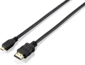 Equip High Speed mit Ethernet HDMI 1.4 Kabel Typ-A/Typ-D Micro schwarz, 1m