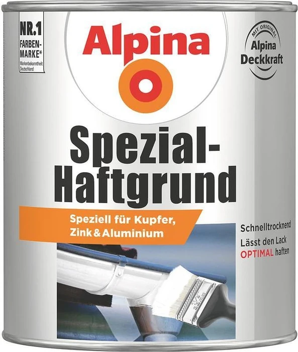 Alpina Farben Metallschutz-Lack Spezial-Haftgrund außen weiß, 750ml