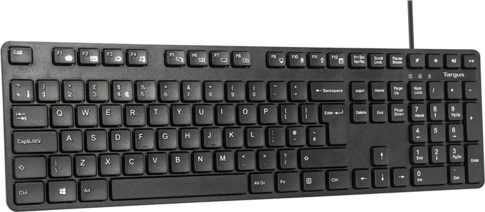 Targus Full sized Wired Keyboard and Mouse Combo, schwarz, USB, ES (AKM622ES) – Bild 5 von 12