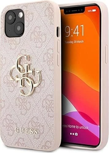 Guess Hard Cover 4G Metal Logo für Apple iPhone 13 pink