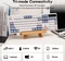 Epomaker TH108 Pro Wireless, White, LEDs RGB, hot-swap, Epomaker Sea Salt Silent V2, USB/Bluetooth, US Vorschaubild