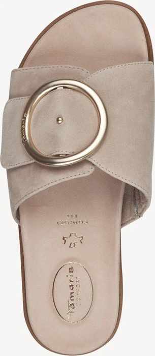 Tamaris Lederpantolette beige (Damen)