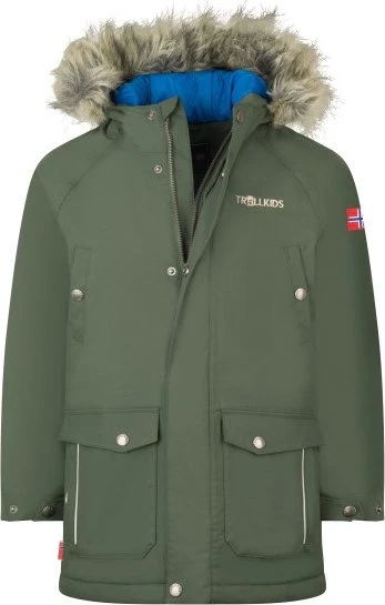 Trollkids Nordkapp Funktionsjacke ivy/blue (Junior)