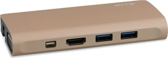 LMP USB-C Travel Dock, 9-Port, USB-C 3.0 [Stecker], gold