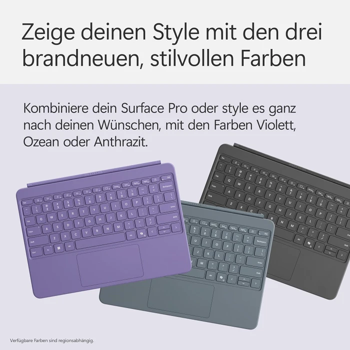 Microsoft Surface Pro 12" Keyboard mit Copilot-Taste, violett, DE