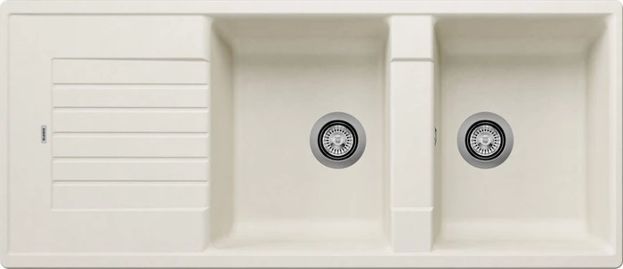 Blanco Zia 8 S Doppelspüle reversibel softweiß