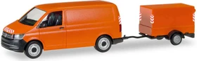Herpa VW T6 Transporter mit Planen-Anhänger