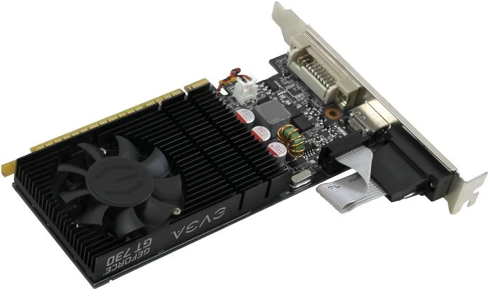 EVGA GeForce GT 730 low profile, 2GB DDR3, VGA, DVI, HDMI