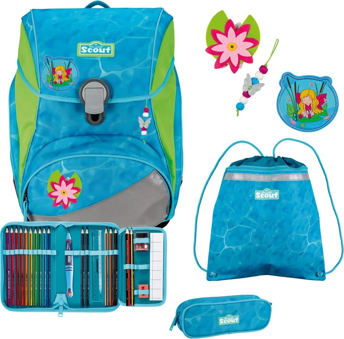 Scout Alpha DIN Water Lily Schultaschen-Set, 4-tlg.