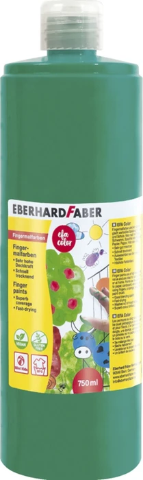 Eberhard Faber EFA Color Fingerfarbe, kobaltgrün, 750ml
