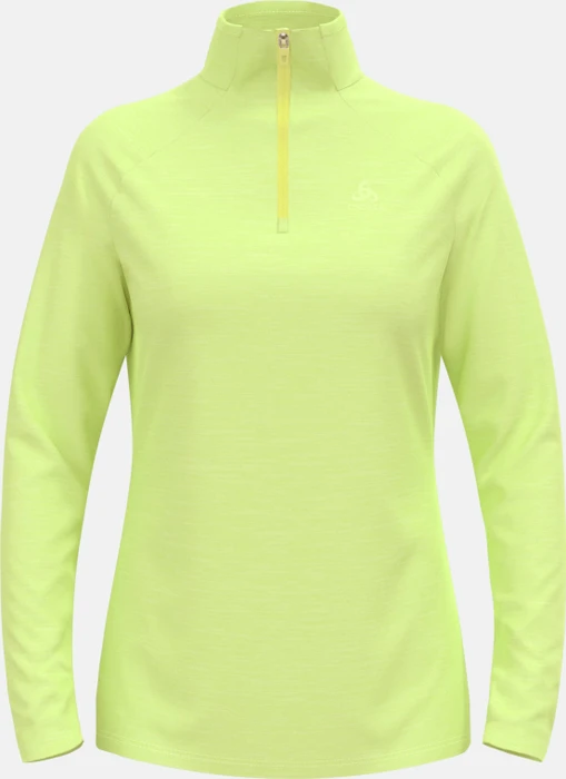 Odlo Run Easy Laufshirt langarm shadow lime melange (Damen)