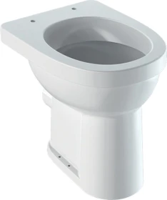 Geberit Renova Comfort Stand-WC Flachspüler, erhöht, Höhe 45cm, Abgang horizontal weiß/KeraTect