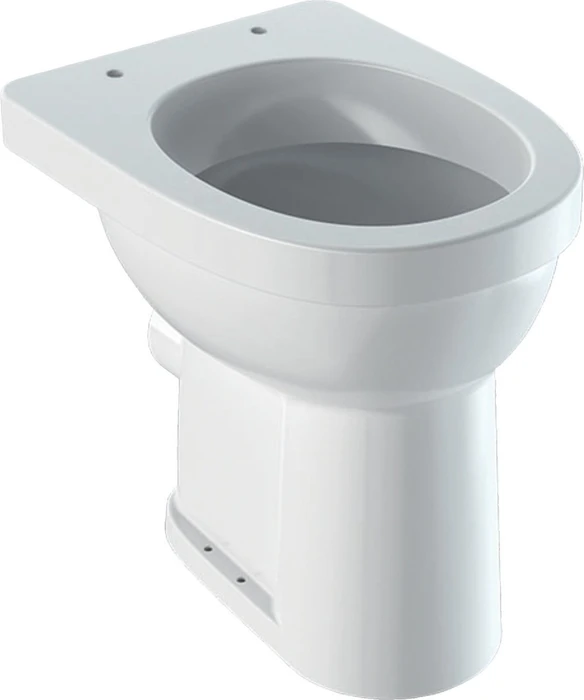 Geberit Renova Comfort Stand-WC Flachspüler, erhöht, Höhe 45cm, Abgang horizontal weiß/KeraTect