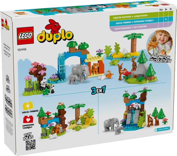 LEGO DUPLO - Wildtier-Familien 3-in-1-Set