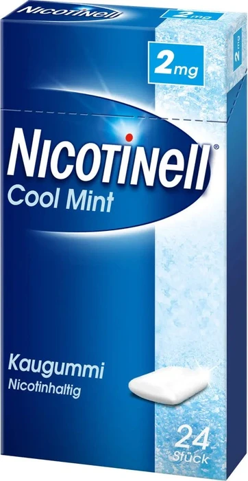 Nicotinell 2mg Cool Mint Kaugummis, 24 Stück