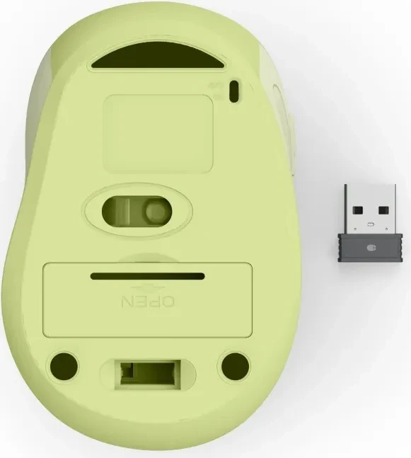 Hama WM-400 Silent Wireless 6-Button Mouse grün/hellgrün, USB