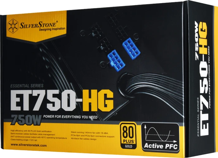 SilverStone Essential Gold ET750-HG 750W, ATX 2.4