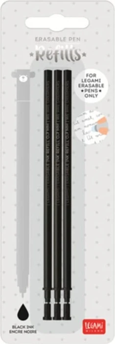 Parker löschbare Gelroller Ersatzmine Gel-Mine 0.7mm schwarz, 3er-Pack (VREFEP0004)
