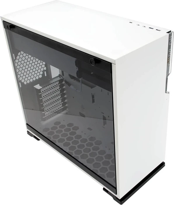 In Win 101C, weiß, Glasfenster