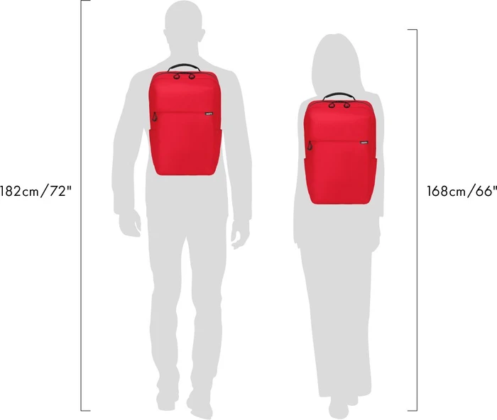 Dicota Commuter 13-16" Rucksack, rot