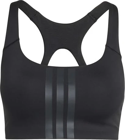 adidas Optime Workout 3-Streifen Medium-Support Sport-BH schwarz (Damen)