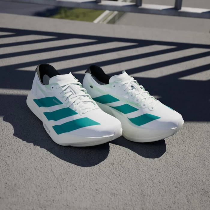 adidas Adizero Adios Pro 4 cloud white/pure teal/carbon (Damen)