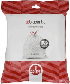 Brabantia PerfectFit Müllbeutel Typ J 20-25l, 40 Stück