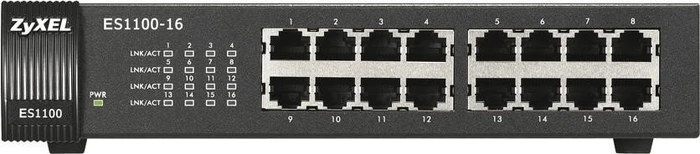 Zyxel ES1100 Desktop Switch, 16x RJ-45