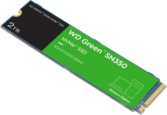 Western Digital WD Green SN350 NVMe SSD 2TB, M.2 2280 / M-Key / PCIe 3.0 x4