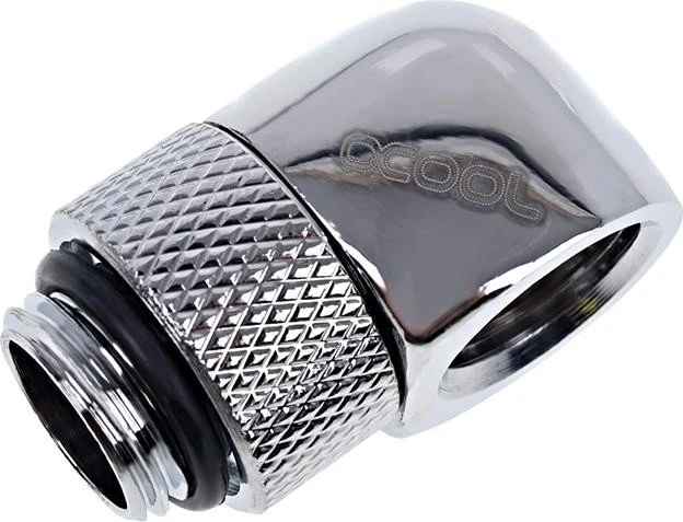 Alphacool Eiszapfen 90° L-Verbinder G1/4" AG auf G1/4" IG, verchromt