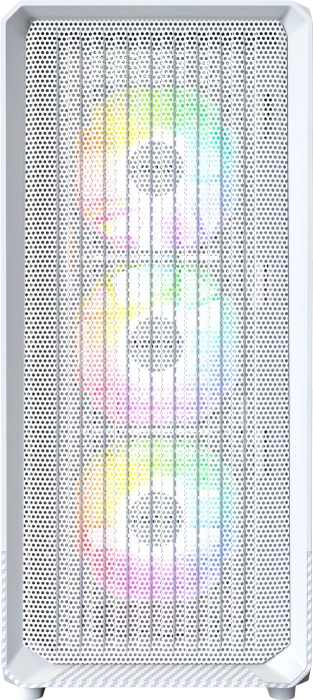 Montech X5, weiß, Glasfenster