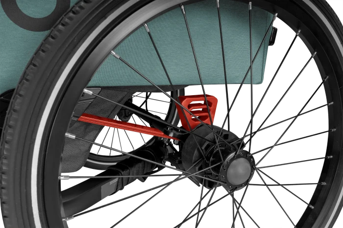 Qeridoo QUPA 2 Plus Fahrradanhänger mineral blue (Modell 2024)