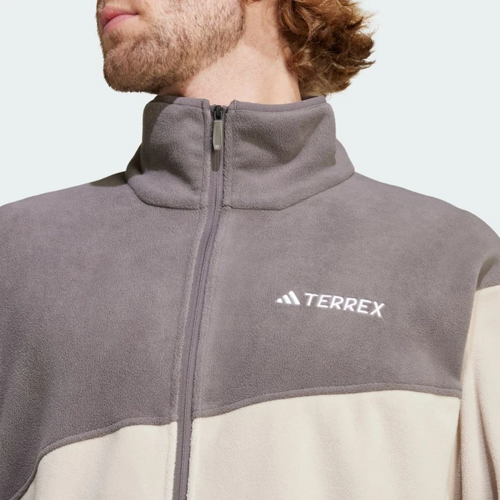 adidas Terrex Multi Fleece Jacke wonder beige/charcoal (Herren)