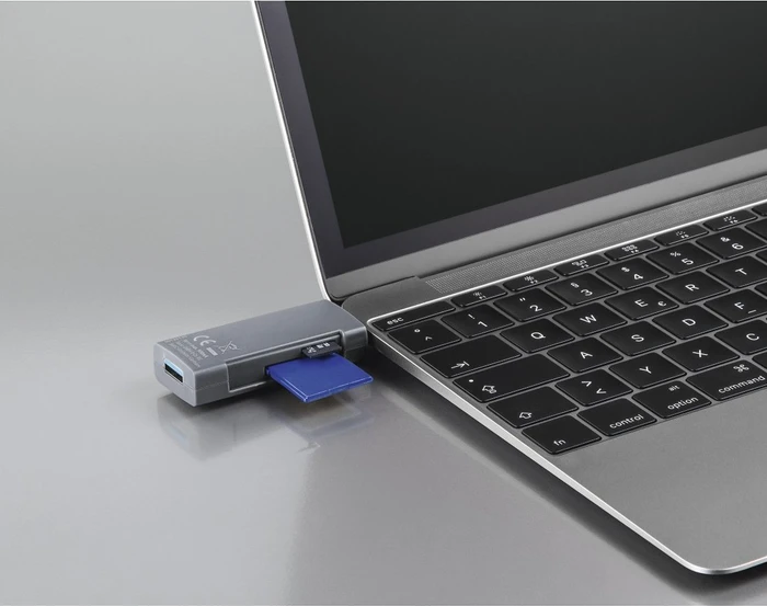 Hama OTG Dual-Slot-Cardreader, USB-C 3.0/USB-A 3.0 [Stecker]