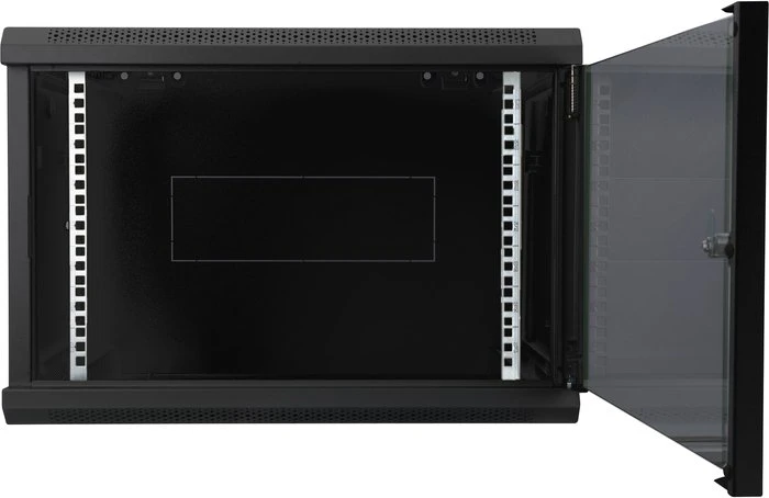 Digitus Professional Dynamic Basic Serie Wandschrank 7HE, Sicherheitsglastür, IP2X, schwarz, 450mm tief