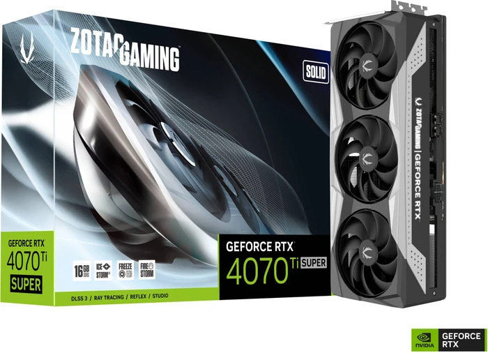 Zotac Gaming GeForce RTX 4070 Ti SUPER SOLID, 16GB GDDR6X, HDMI, 3x DP