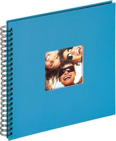 Walther Design Spiralalbum Fun 30x32/50 schwarze Seiten blau