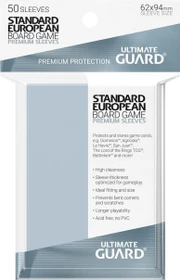 Ultimate Guard Board Game Sleeves 50 Standard European Board Game transparent