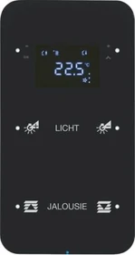 Berker KNX R.1 Touchsensor 2-fach mit Temperaturregler schwarz, konfiguriert