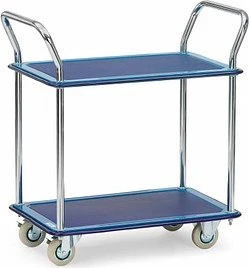 fetra Ganzstahl-Transportwagen 74x48cm blau