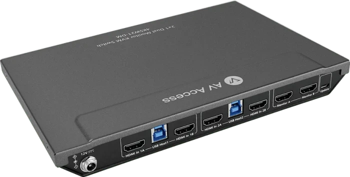 AV Access 2x1 Dual Monitor, 4K Dual-HDMI, 2-fach KVM-Switch