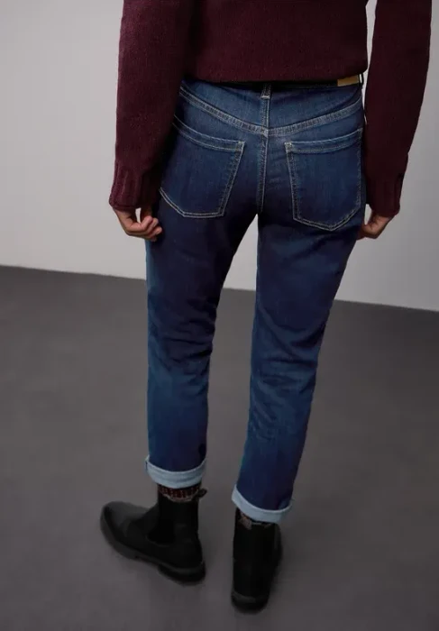 Street One Loose Fit Jeans dark indigo/soft washed (Damen)