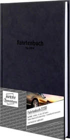 Avery-Zweckform Fahrtenbuch mit Jahresabrechnung, A5, Hardcover, 48 Blatt