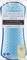 PET Teezer De-Shedding & Grooming Brush, für stark haarendes und langhaariges Fell mit Unterfell, small, Navy/Himmelblau Vorschaubild
