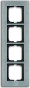 Busch-Jaeger Carat Abdeckrahmen 4-fach Rahmen, edelstahl